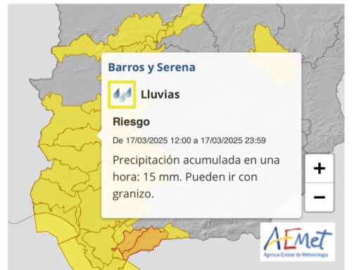 La AEMET alerta de nuevos fenómenos atmosféricos con lluvias fuertes y granizo